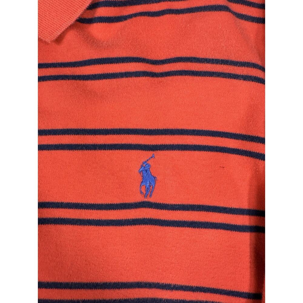 Polo Ralph Lauren Blue And Red Striped Men's Short Sleeve - Picture 2 of 5